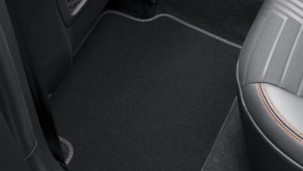 Ford Carpet Mats with Grey Stitching Rear AMH1BJA13035BB37MC